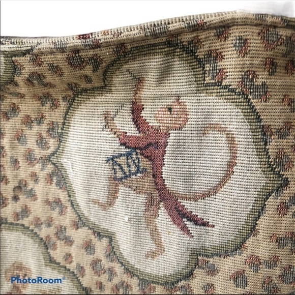 Tan Bag with Monkey's and Leopard Print - Picture 4 of 4